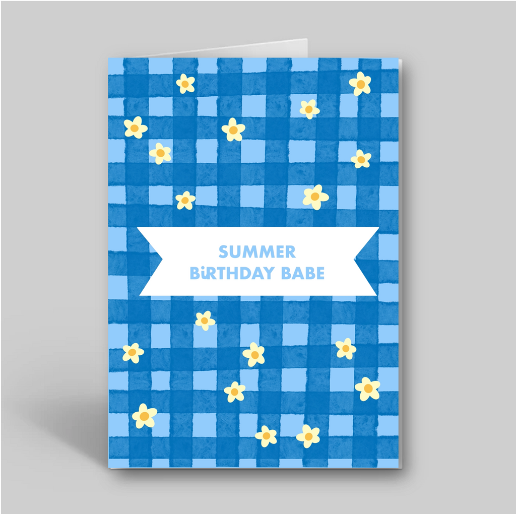 Summer Birthday Babe Card - Folk Like These